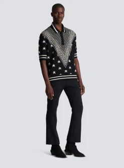 Monogram Stars Polo Shirt-Balmain Best