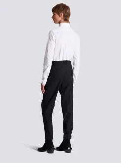 Monogram Wool Trousers-Balmain Hot