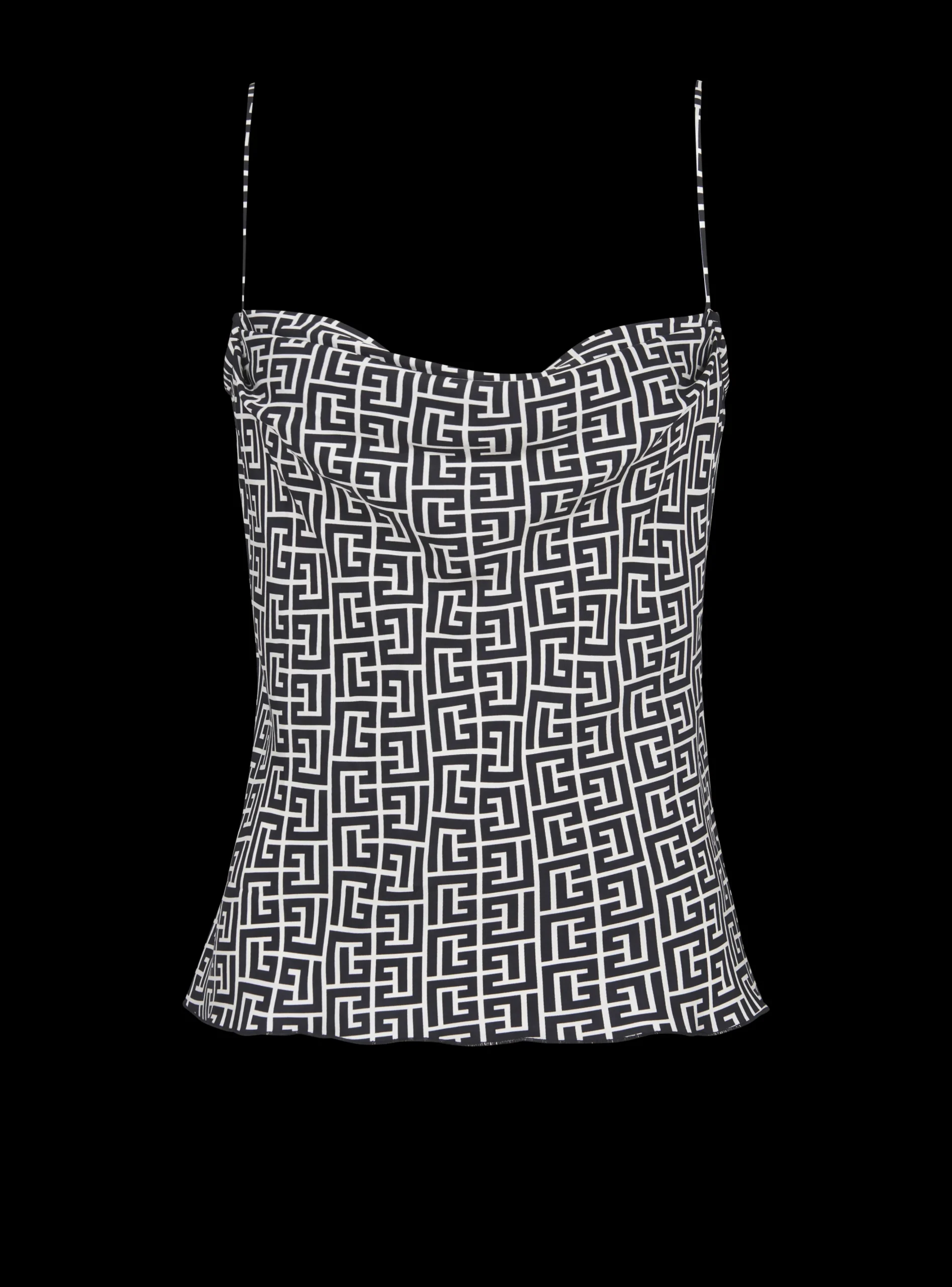 Monogrammed Cami Top-Balmain Best Sale