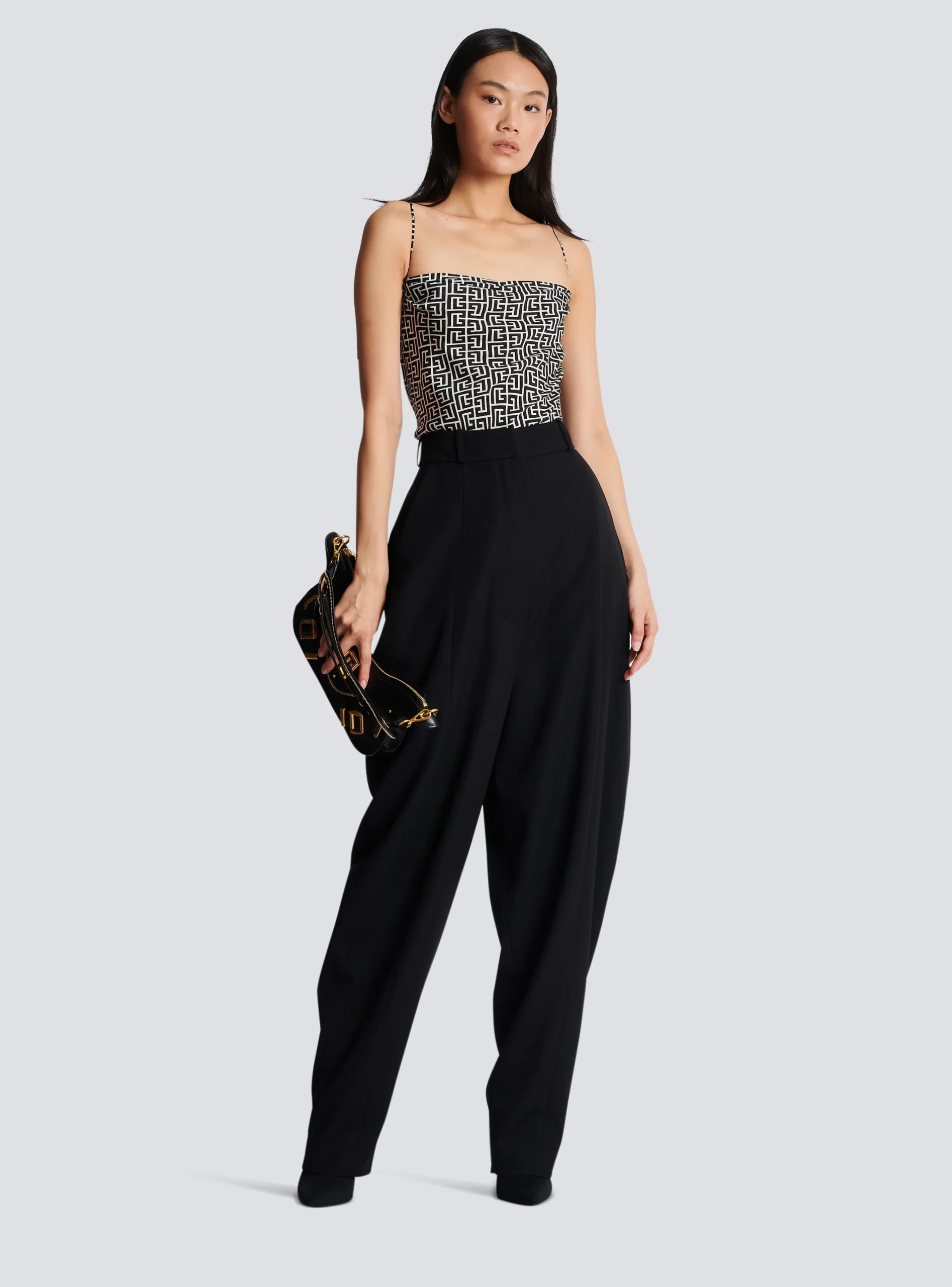 Monogrammed Cami Top-Balmain Best Sale