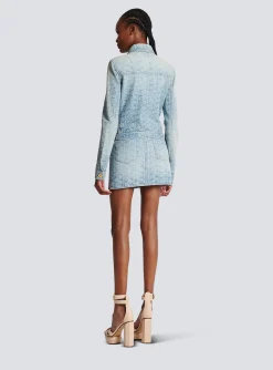 Monogrammed Denim Jacket-Balmain Hot