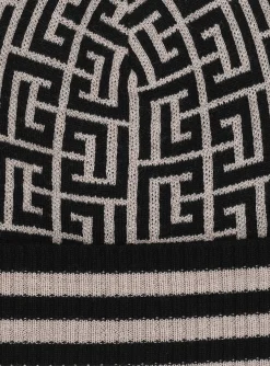 Monogrammed Embroidered Wool Hat-Balmain Flash Sale