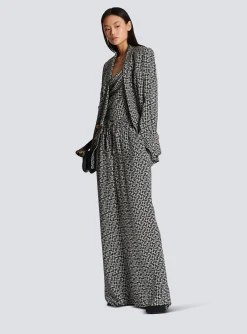 Monogrammed Flowing Trousers-Balmain Shop