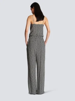 Monogrammed Flowing Trousers-Balmain Shop