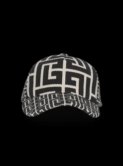 Monogrammed Jacquard Cap-Balmain Store
