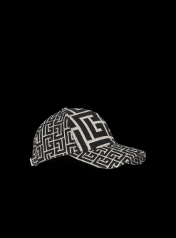 Monogrammed Jacquard Cap-Balmain Store
