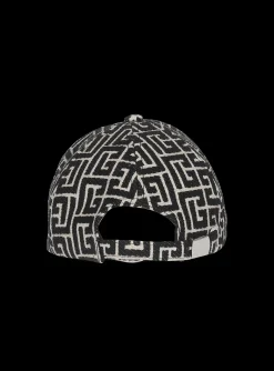 Monogrammed Jacquard Cap-Balmain Store