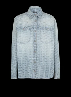 Monogrammed Jacquard Denim Shirt -Balmain Best