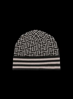 Monogrammed Knit Beanie-Balmain Sale