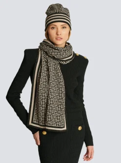Monogrammed Knit Beanie-Balmain Sale