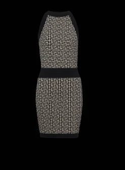 Monogrammed Knit Dress-Balmain Best Sale
