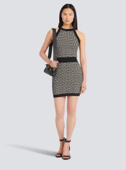 Monogrammed Knit Dress-Balmain Best Sale