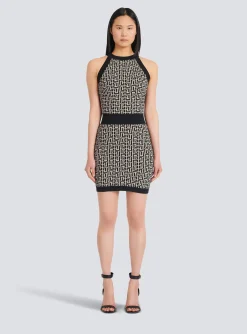 Monogrammed Knit Dress-Balmain Best Sale