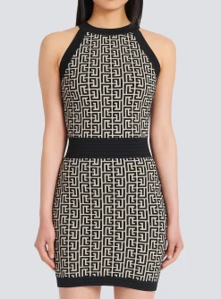 Monogrammed Knit Dress-Balmain Best Sale