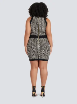 Monogrammed Knit Dress-Balmain Best Sale