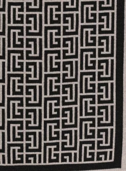 Monogrammed Knit Scarf-Balmain Cheap