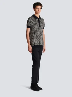 Monogrammed Polo Shirt-Balmain Clearance