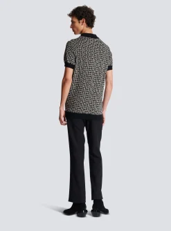 Monogrammed Polo Shirt-Balmain Clearance