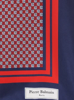 Monogram-printed Scarf-Balmain Online
