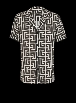 Monogram-printed Shirt-Balmain Best Sale
