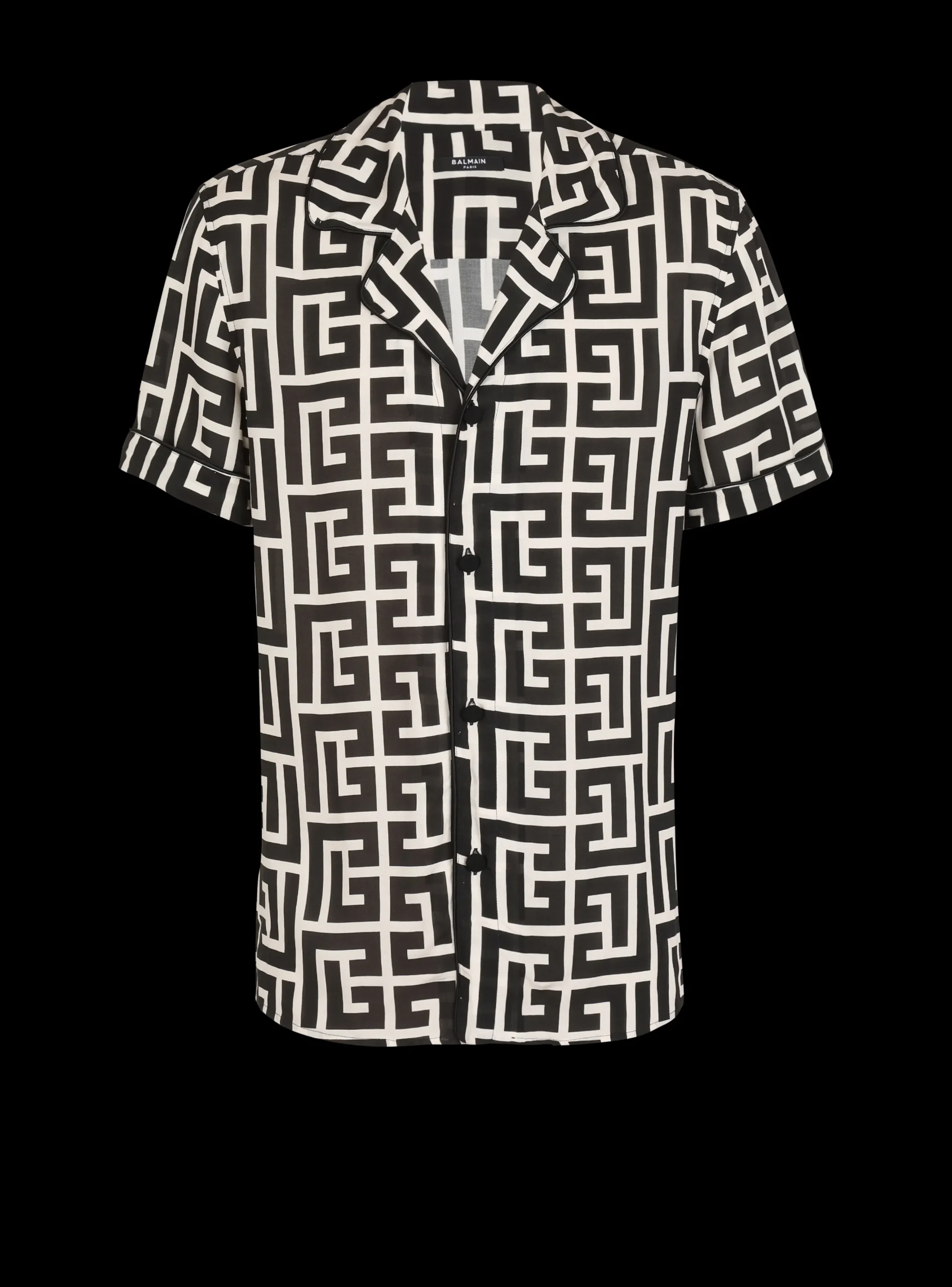Monogram-printed Shirt-Balmain Best Sale