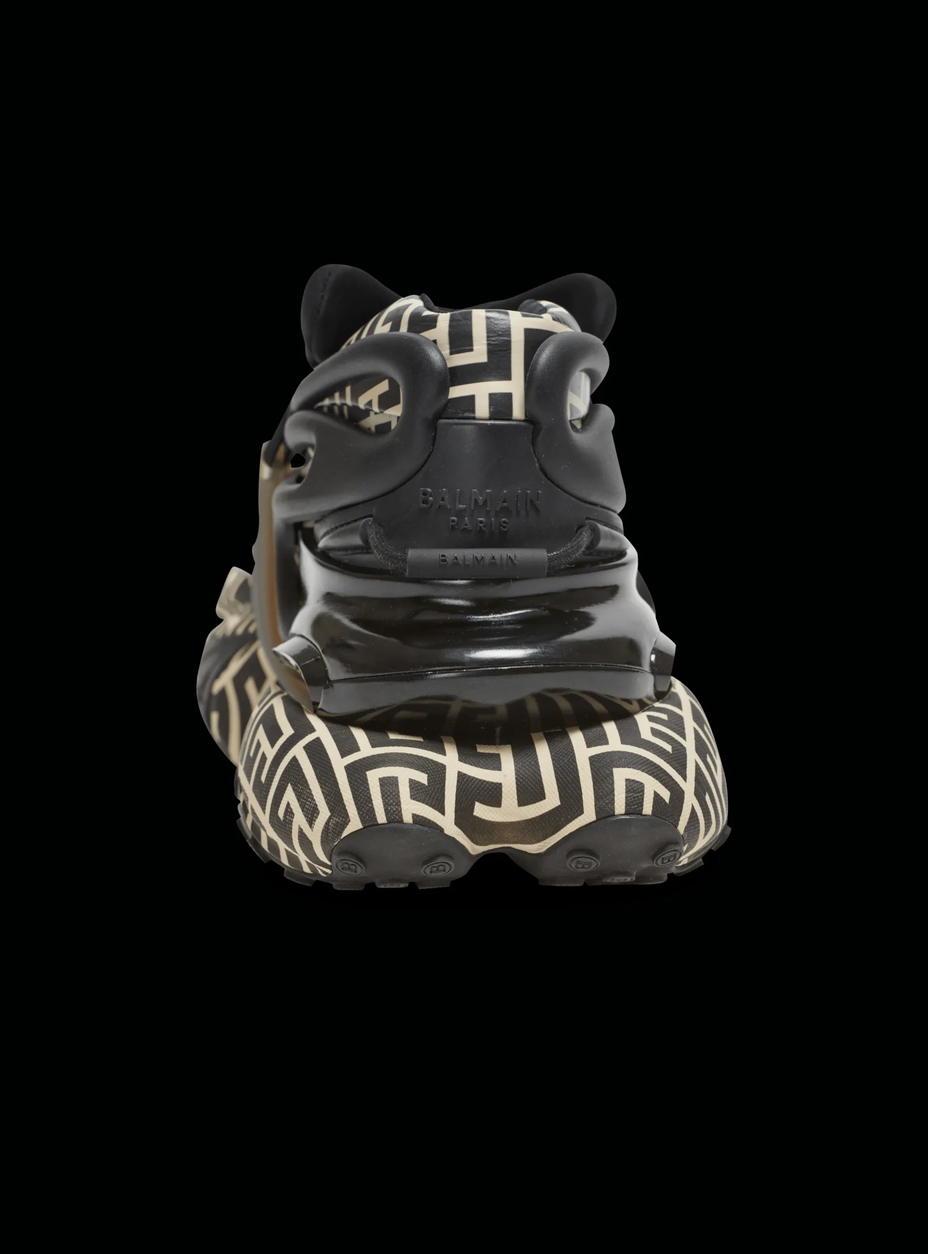 Neoprene And Leather Unicorn Low-top Sneakers-Balmain Discount
