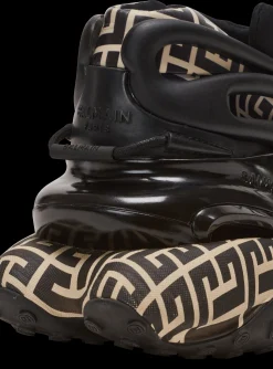 Neoprene And Leather Unicorn Low-top Sneakers-Balmain Discount