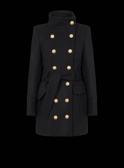 Officer Coat With Belt-Balmain Best Sale