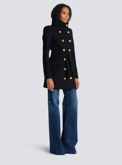 Officer Coat With Belt-Balmain Best Sale
