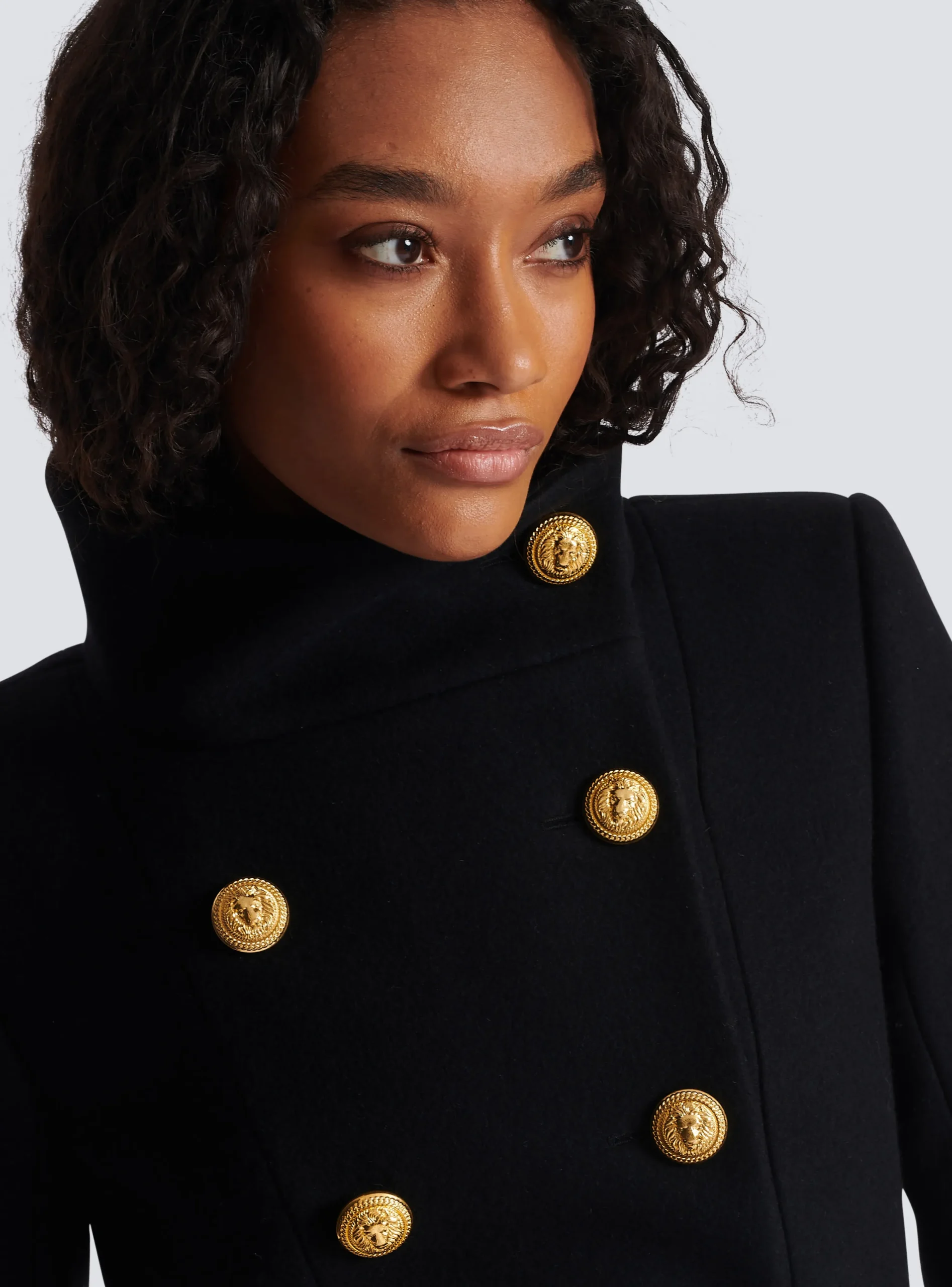 Officer Coat With Belt-Balmain Best Sale