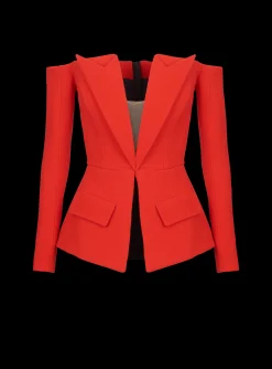 Off-the-shoulder Peplum Top-Balmain Best