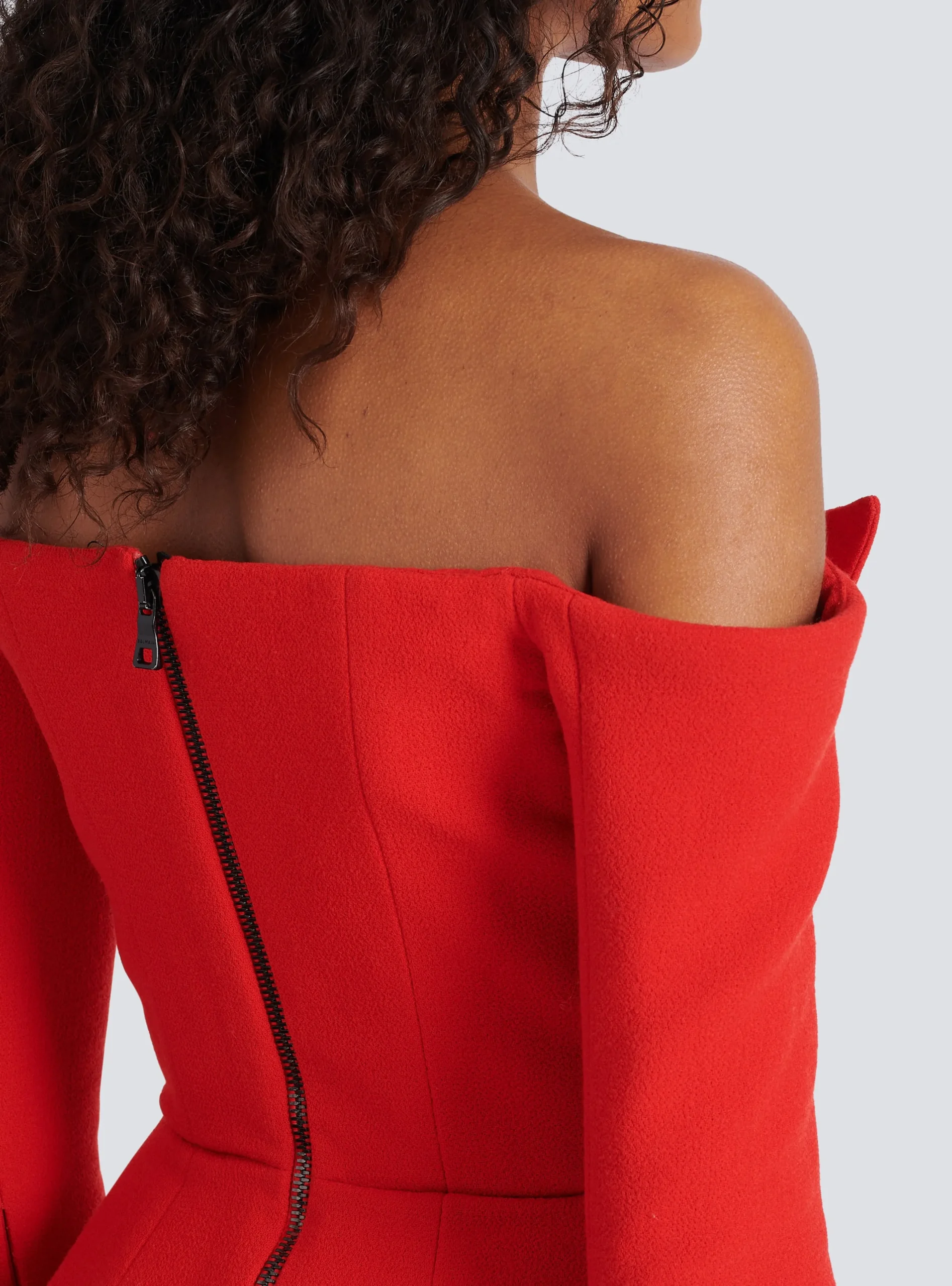 Off-the-shoulder Peplum Top-Balmain Best