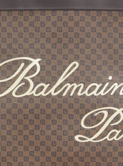 Olivier's Cabas In Canvas And Leather-Balmain Cheap