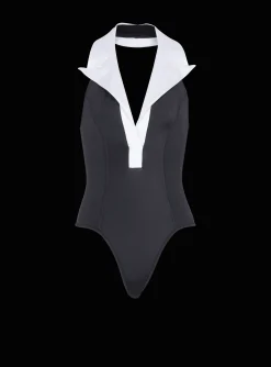 One-piece Swimsuit With Contrasting Collar-Balmain Online