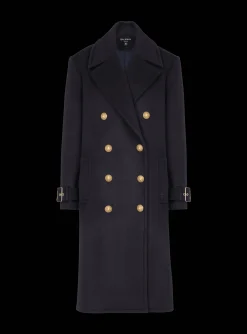 Oversized Double-breasted Coat-Balmain Shop