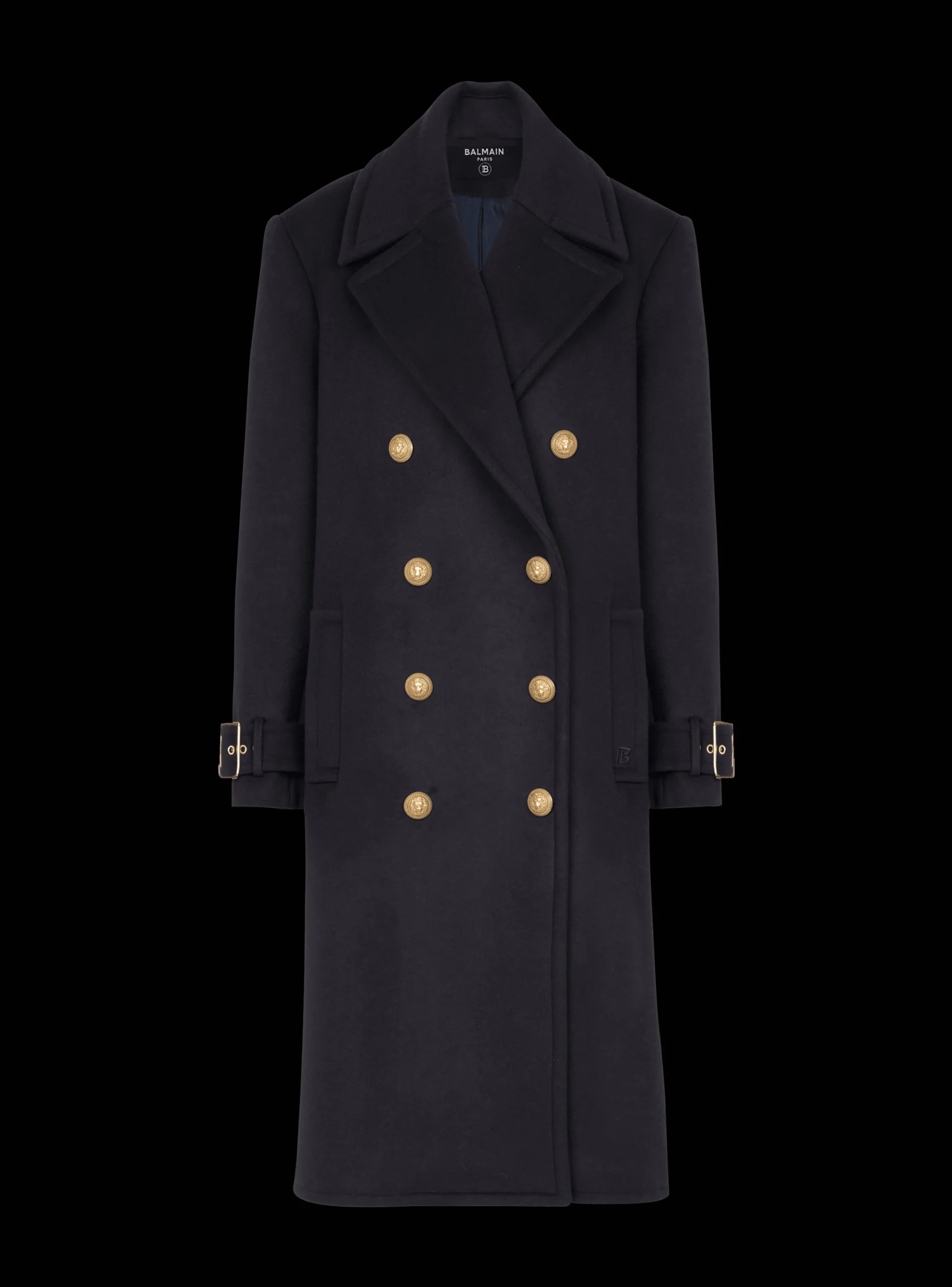 Oversized Double-breasted Coat-Balmain Shop