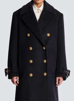 Oversized Double-breasted Coat-Balmain Shop
