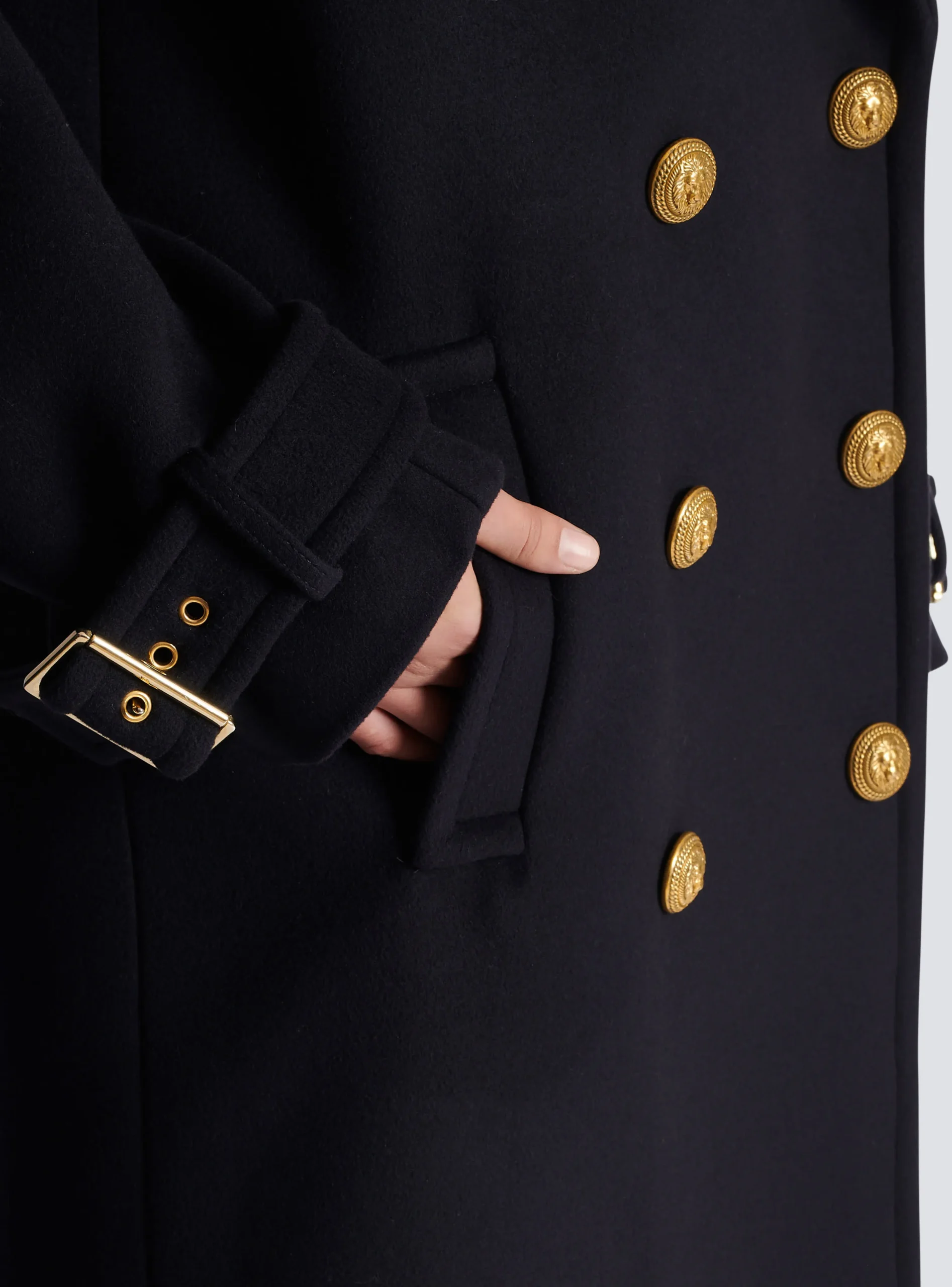 Oversized Double-breasted Coat-Balmain Shop