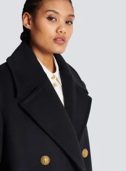 Oversized Double-breasted Coat-Balmain Shop
