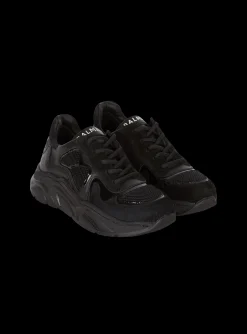 Patent Leather And Suede Trainers-Balmain Discount