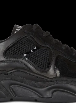 Patent Leather And Suede Trainers-Balmain Discount