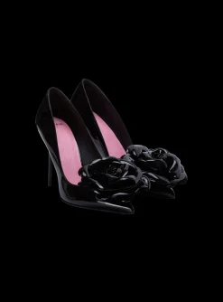 Patent Leather Ruby Pumps With Flower Detail-Balmain Clearance