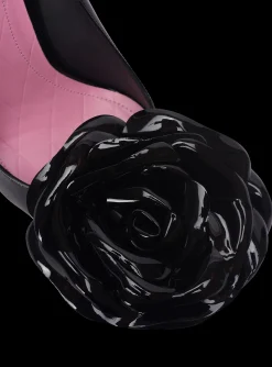 Patent Leather Ruby Pumps With Flower Detail-Balmain Clearance