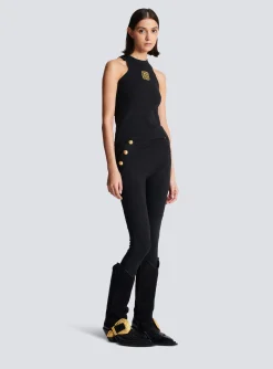 PB Embroidered Tank Top-Balmain Cheap