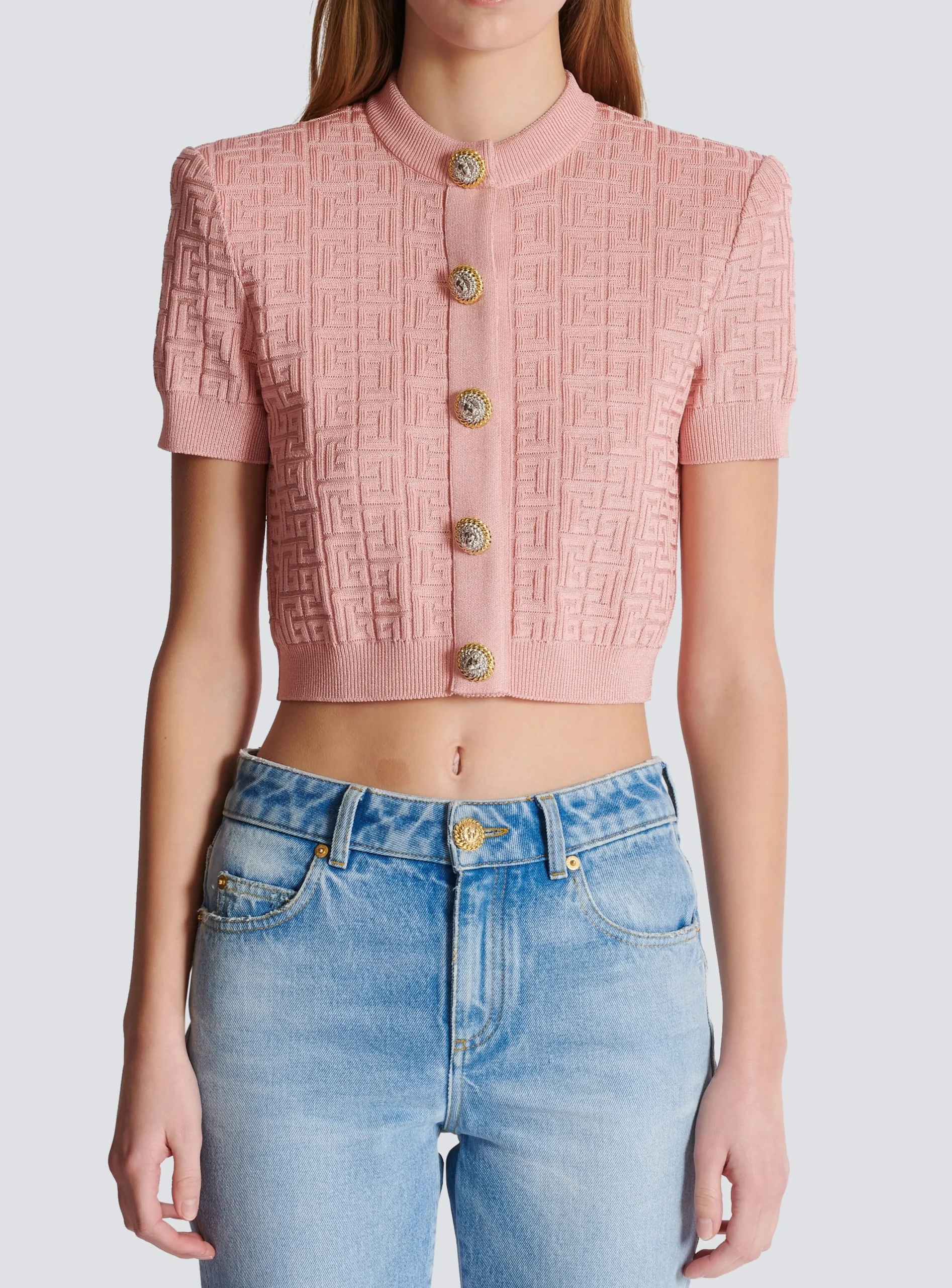 PB Labyrinth Knit Cardigan-Balmain Shop