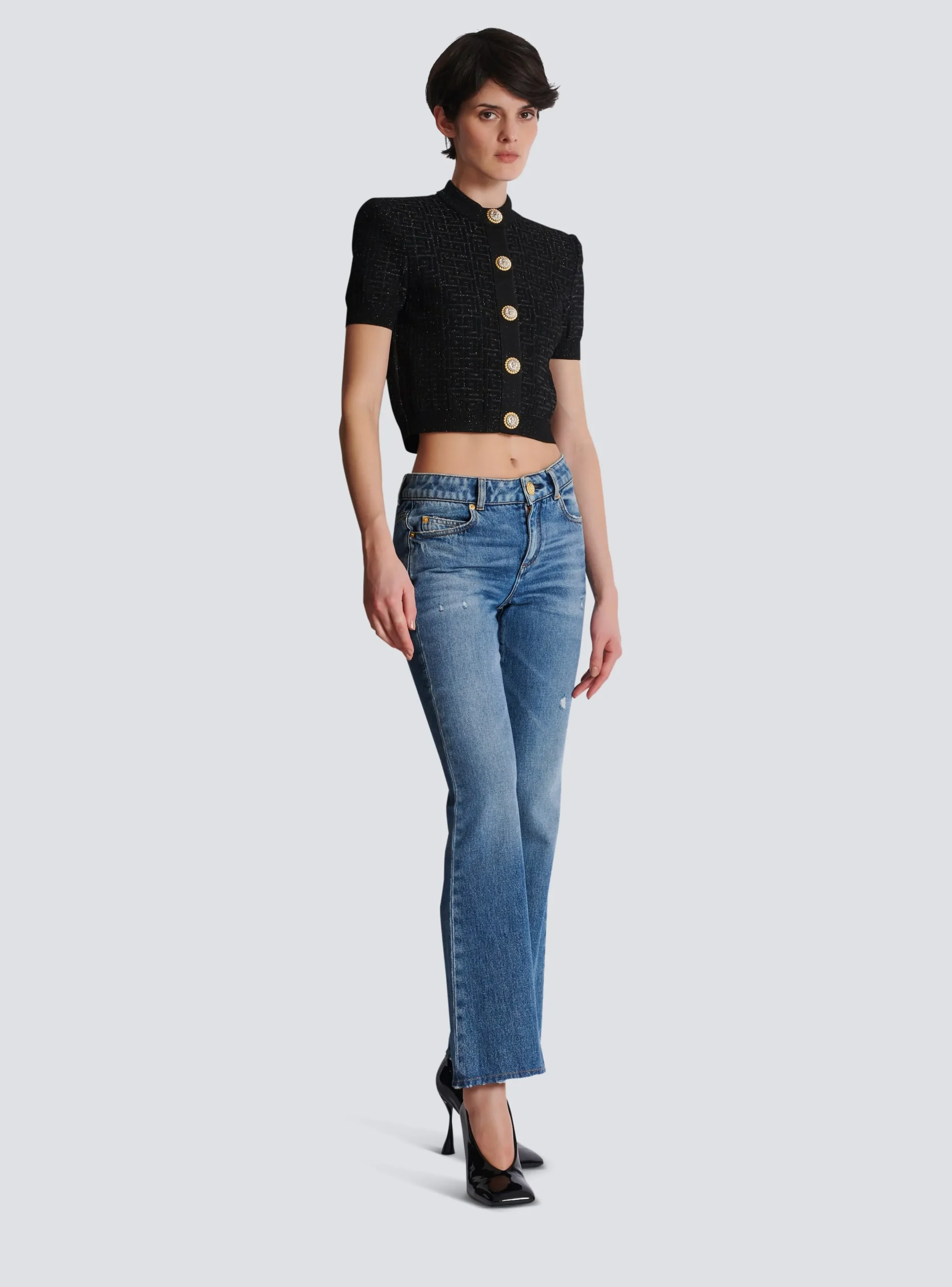 PB Labyrinth Knit Cardigan-Balmain Clearance