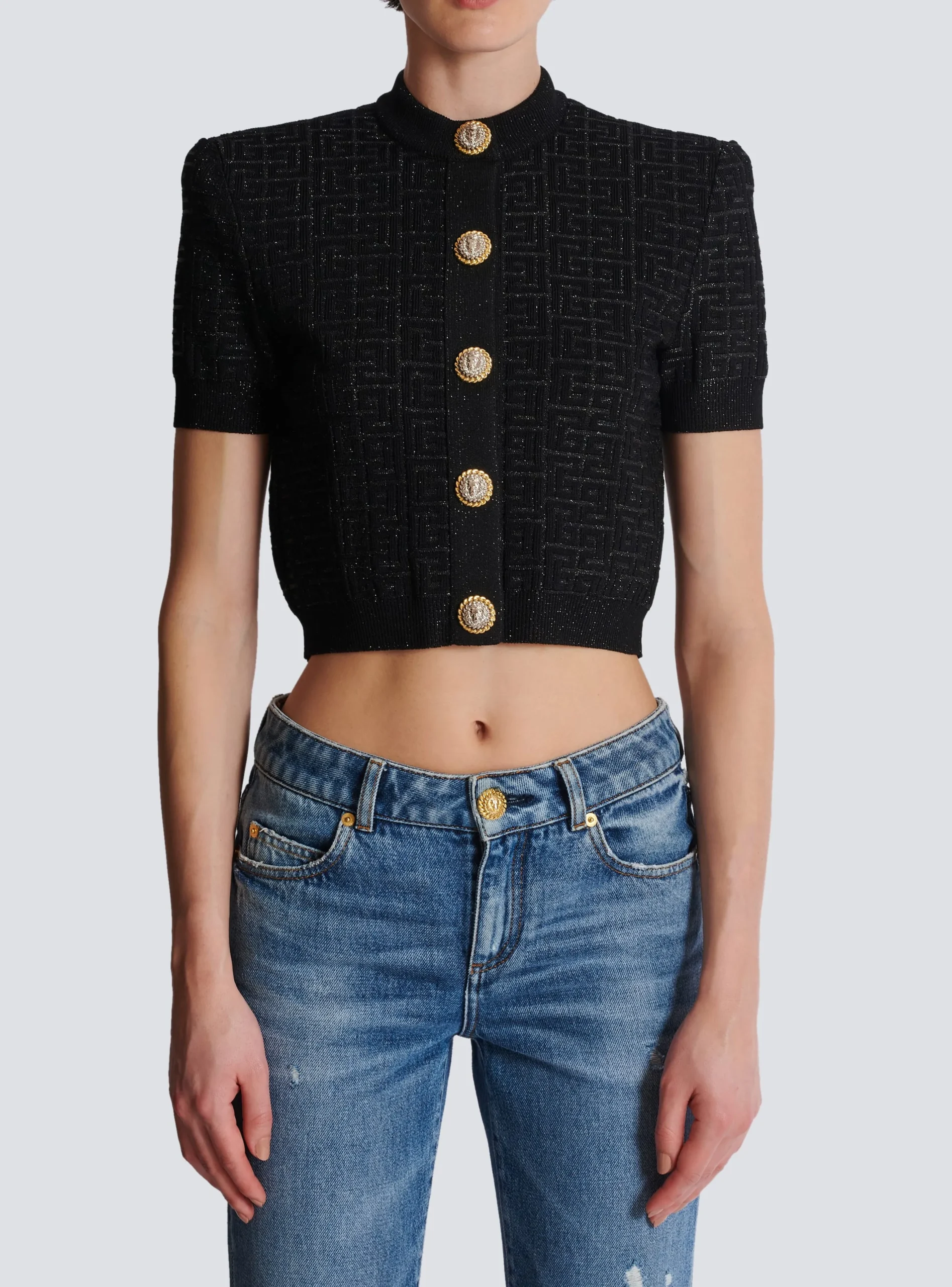 PB Labyrinth Knit Cardigan-Balmain Clearance