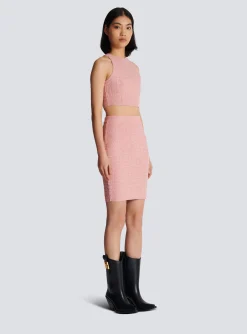 PB Labyrinth Knit Skirt-Balmain Store