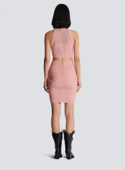 PB Labyrinth Knit Skirt-Balmain Store