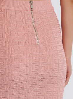 PB Labyrinth Knit Skirt-Balmain Store